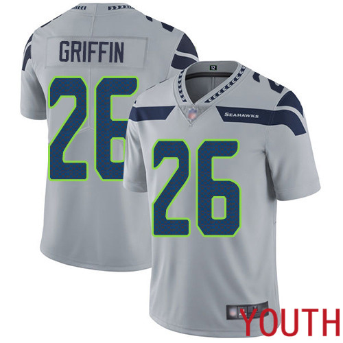 Seattle Seahawks Limited Grey Youth Shaquill Griffin Alternate Jersey NFL Football #26 Vapor Untouchable